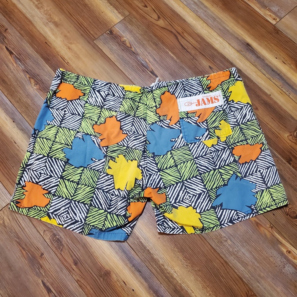 Vintage Surf Line Hawaii Original Jams Shorts XL Abstract Geometric 90s